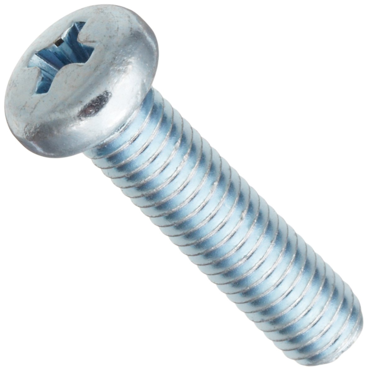 Steel Pan Head Machine Screw, Zinc Plated, Meets JIS B1111, 2 Phillips