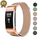 TreasureMax for Fitbit Charge 2 Bands, Stainless Steel Metal Replacement Accessory Bracelet Band for Fitbit Charge 2