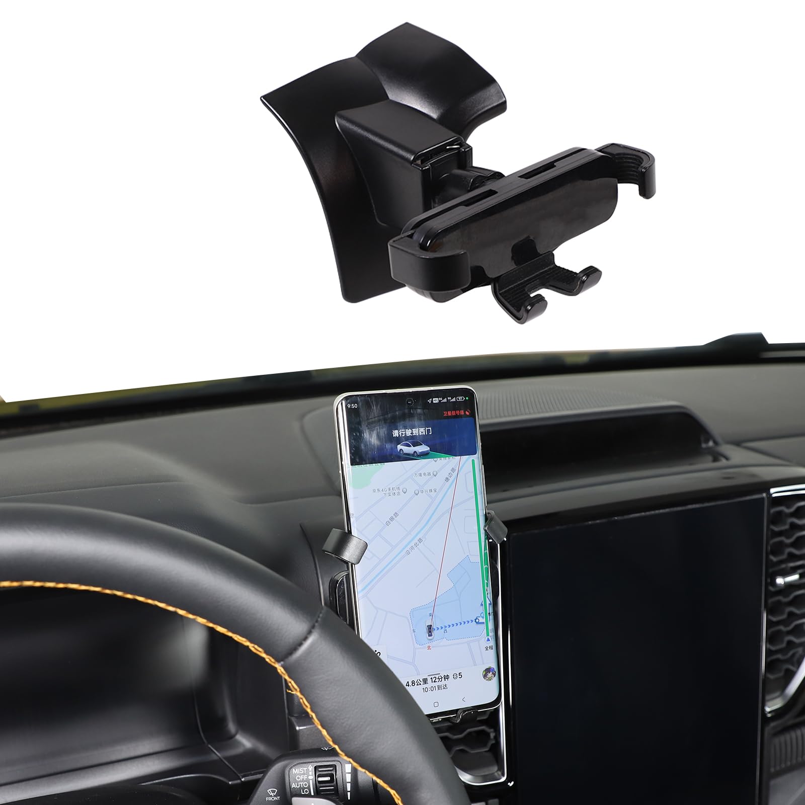 METYOUCAR Car Phone Holder for Ford Ranger 2023-2024 Centre Air Vent Rotatable Fixed Mobile Phone Holder for Car Fit for iPhone Android and Universally Smartphones (B Style)