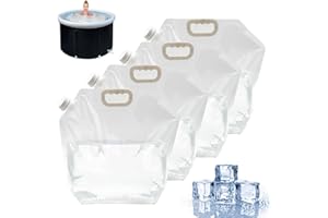 MFBJXC 4 Pack Ice Bath Bags, 10L Large Capacity Bathtub Freezer Water Bagb, Portable Ice Barrel Cold Therapy for Athletes, Ice Baths at Home(Clear)