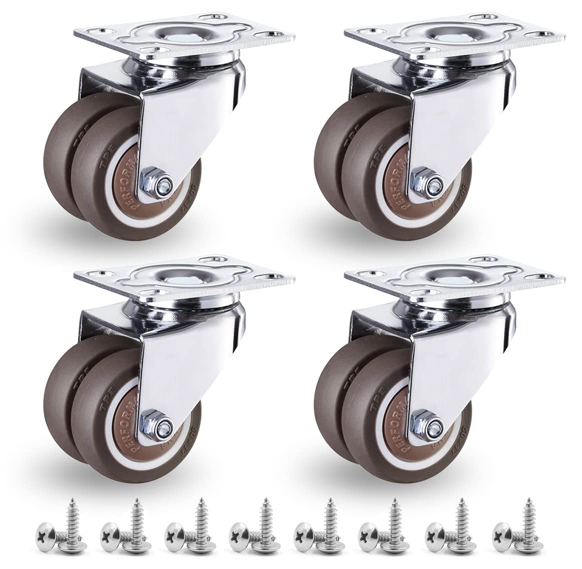 NERILEE 2" Heavy Duty Casters Wheels,Total Load