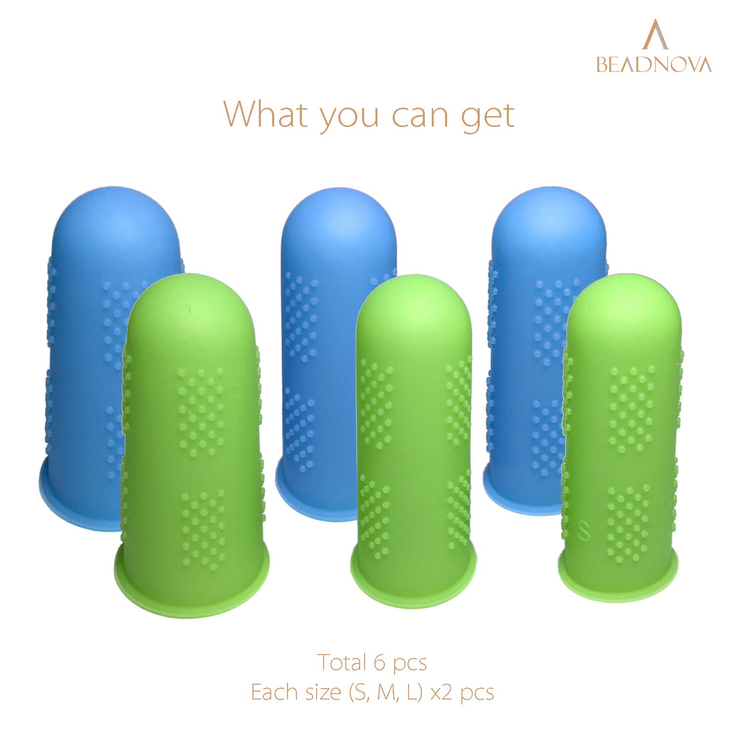 BEADNOVA-Finger-Cots-6pcs