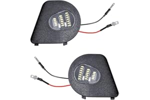 LR 6000K Xenon White Under Mirror Puddle 4014 SMD 18-LED Light Compatible with Dodge Ram 1500 2500 3500 4500 5500