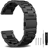 Nixiamy Nxiamy Quick Release Stainless Steel Watch Band Metal Matte brushed Watch Strap 16mm 18mm 20mm 22mm 24mm Smartwatch Replacement Band Men Women