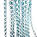 16.5 Feet Crystal Beads Chain Garland of Azure Chandelier Bead Lamp Chain for Wedding Party Tree Garlands Decoration， DIY Craft Jewelry Making and Other DIY Projects(Azure)
