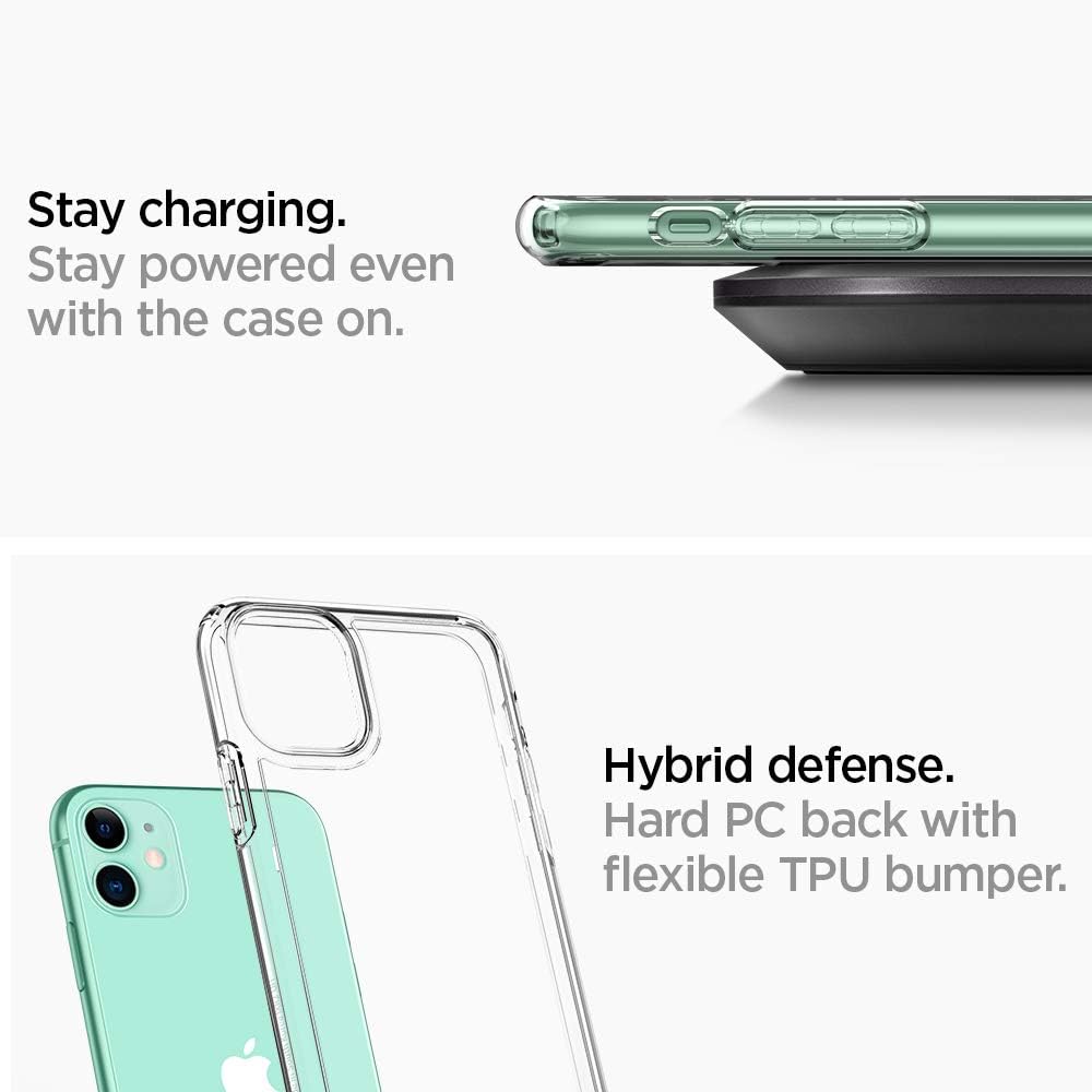 Spigen Ultra Hybrid Designed for Apple iPhone 11 Case (2019) - Crystal Clear: Electronics