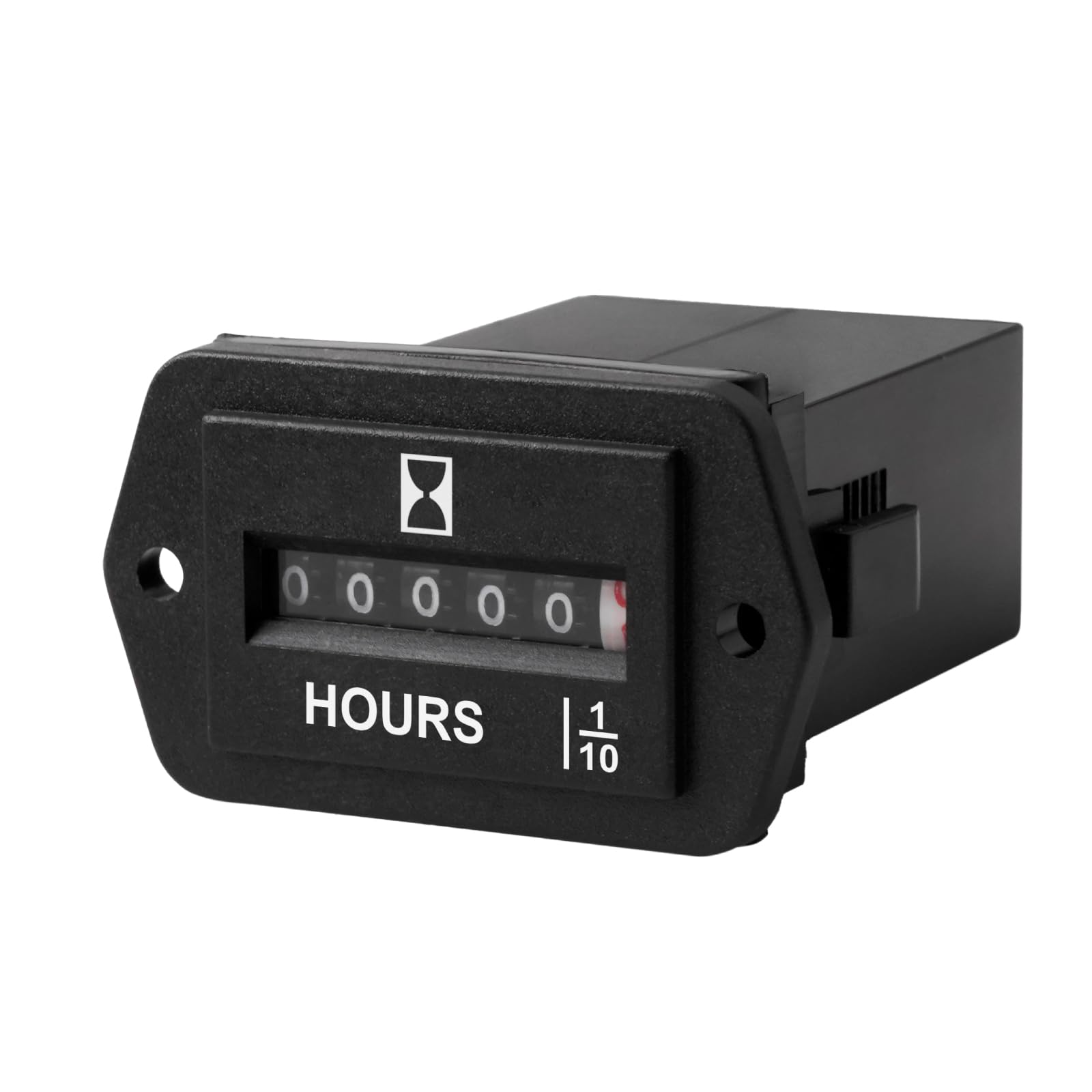 RileyFine Mechanical Timer Waterproof Hour Meter for Small Engines Auto Boat Motorcross Generator Lawn Mower Tractor Pump golf cart Marine Truck Wood Chipper (AC 110-250V)