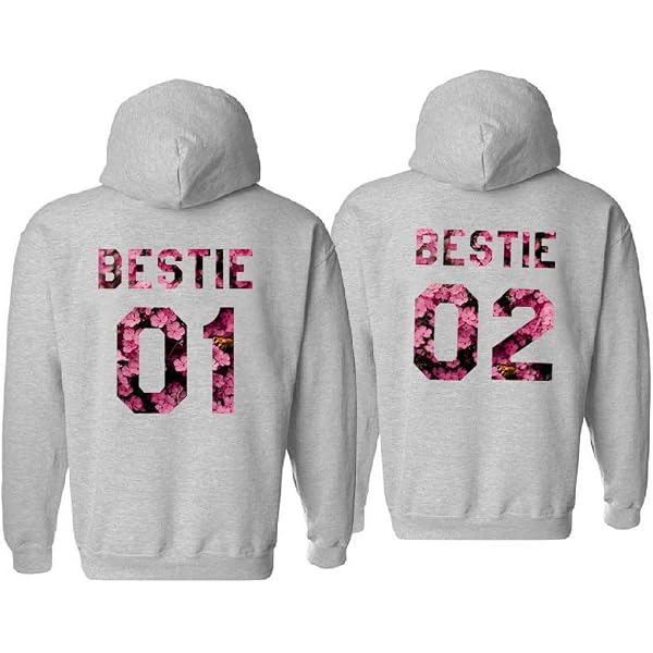 BFF Accessories BFF Pullover Hoodies for Tall and Short Best Friends | 365 in Love Large / Large