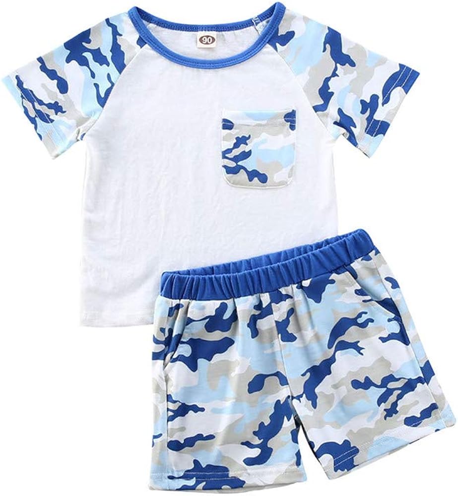 2Pcs Baby Boys Summer Clothing Sets Cute Letters Print Sleeveless Tank Tops T-Shirt+Palm Shorts Outfits