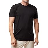 Fresh Clean Threads Men's Crew Neck T-Shirts – Short Sleeve, Fitted Style, Soft Cotton-Poly Blend, Tag-Free Comfort