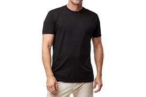 Fresh Clean Threads Men's Crew Neck T-Shirts – Short Sleeve, Fitted Style, Soft Cotton-Poly Blend, Tag-Free Comfort