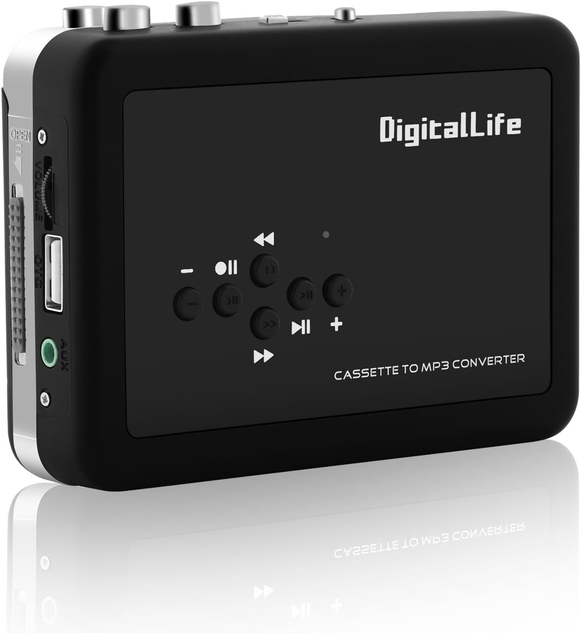 Portable Cassette Tape Player- Standalone Cassette to MP3 Digital Converter Recorder- Auto Reverse & Record to USB Flash Drive(No Need PC)