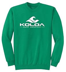 Joe's USA Koloa Wave Logo Crewneck Sweatshirt-S-Kelly