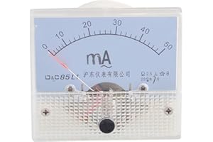 Uxcell s14052400am0441 Screw Mounted Analog AC 0-50MA Scale Range Milliamp Panel Meter