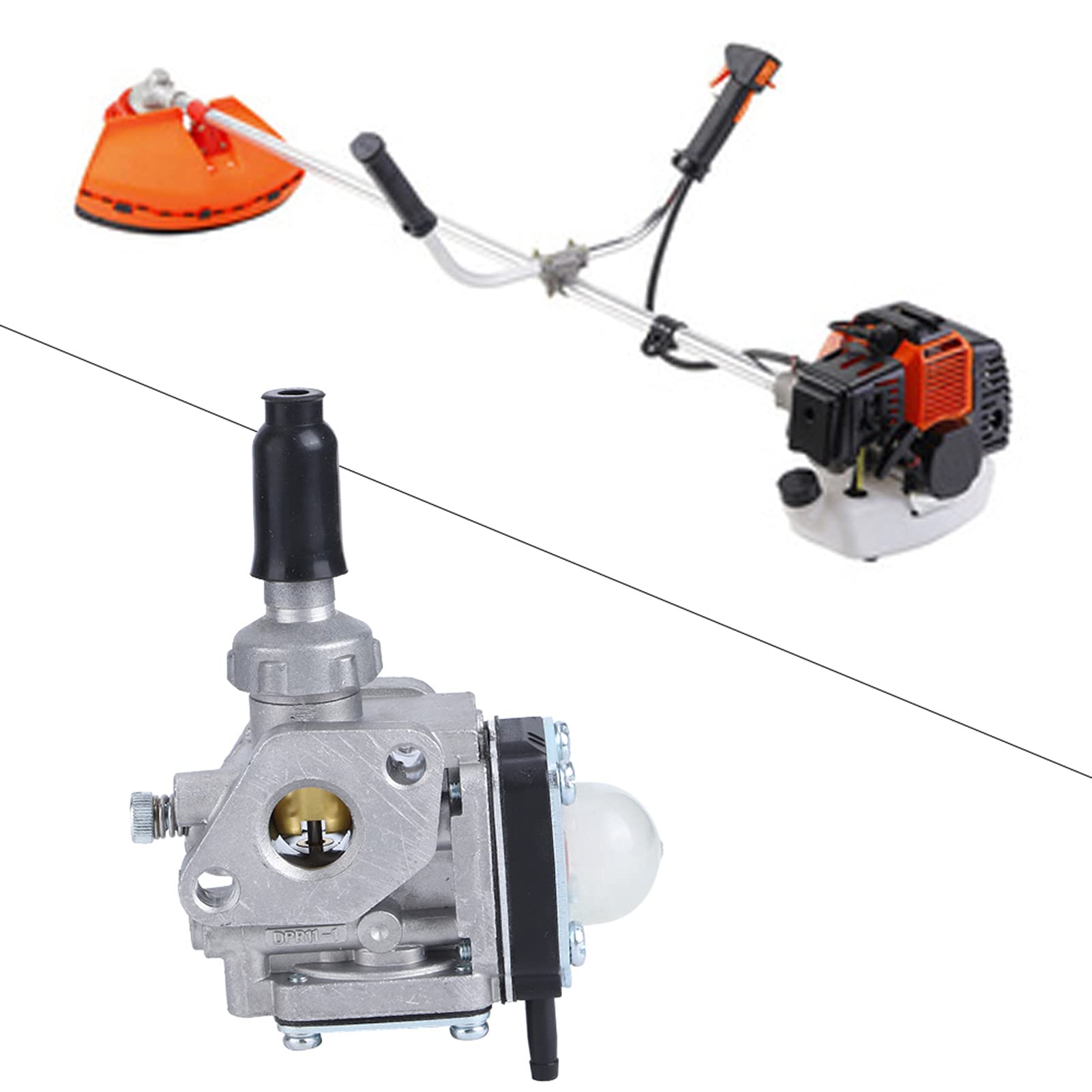 Atyhao Carburetor Parts Outdoor Gardening Tool Lawn Mower Carburetor Carb Replacement for TH43 TH48 Engine Strimmer Bushcutter Accessories Garden Tool Parts