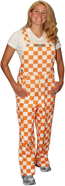 red and white checkered overalls