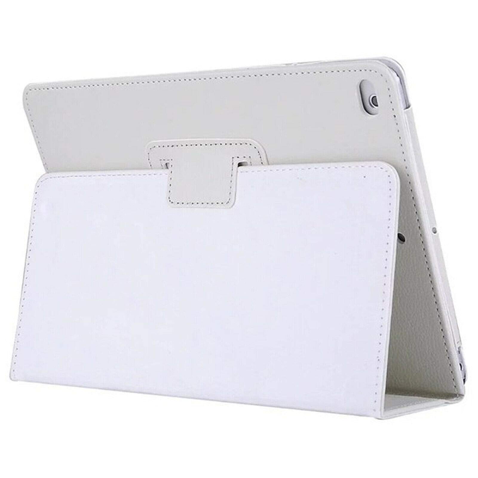 Leather Folio Flip Case For Apple iPad Air (2013-2018) (White)