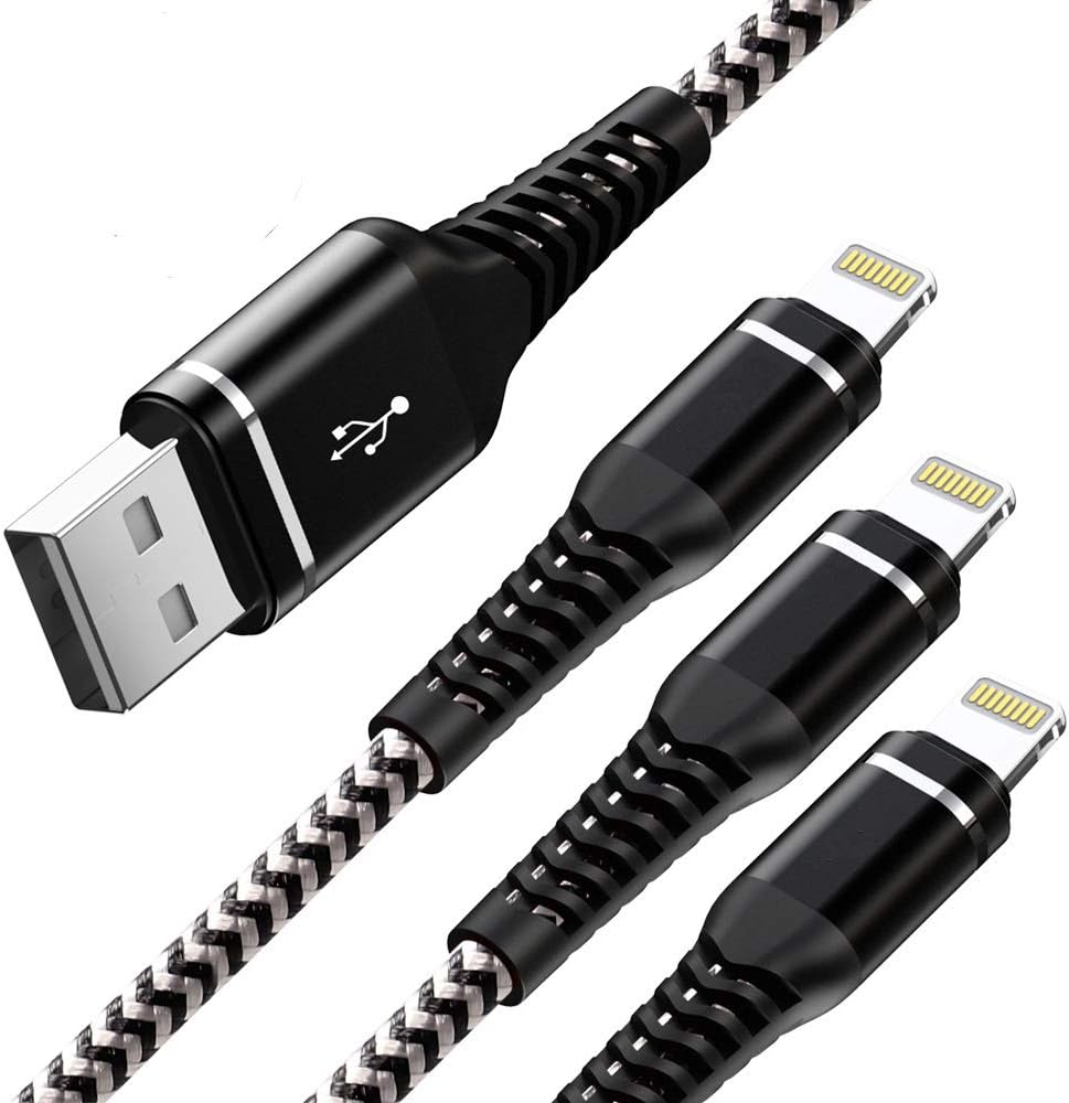 Amazon iPhone充電ケーブル 0.3M+1M+2M 3本セット アイフォン充電 USB Lightning ライトニング 高耐久 ナイロン 急速充電 コードApple