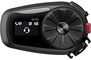 Sena 5S Motorcycle Bluetooth Communication System, Black, Single Pack