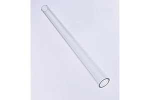 BEST ACRYLICS 1 Pc 1" OD x 3/4" ID x 12" INCH LONG CLEAR EXTRUDED ACRYLIC PLEXIGLASS ROUND TUBE - 1/8" WALL