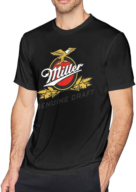 Lite Vintage Miller Beer Comfortable Casual Men's Cotton Sport Short