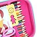 BTSKY Cute Unicorn Hard Shell Pencil Case- Large EVA Colored Pen Holder Box With Compartments Girls Cosmetic Pouch Bag Stationery Organizer(red)