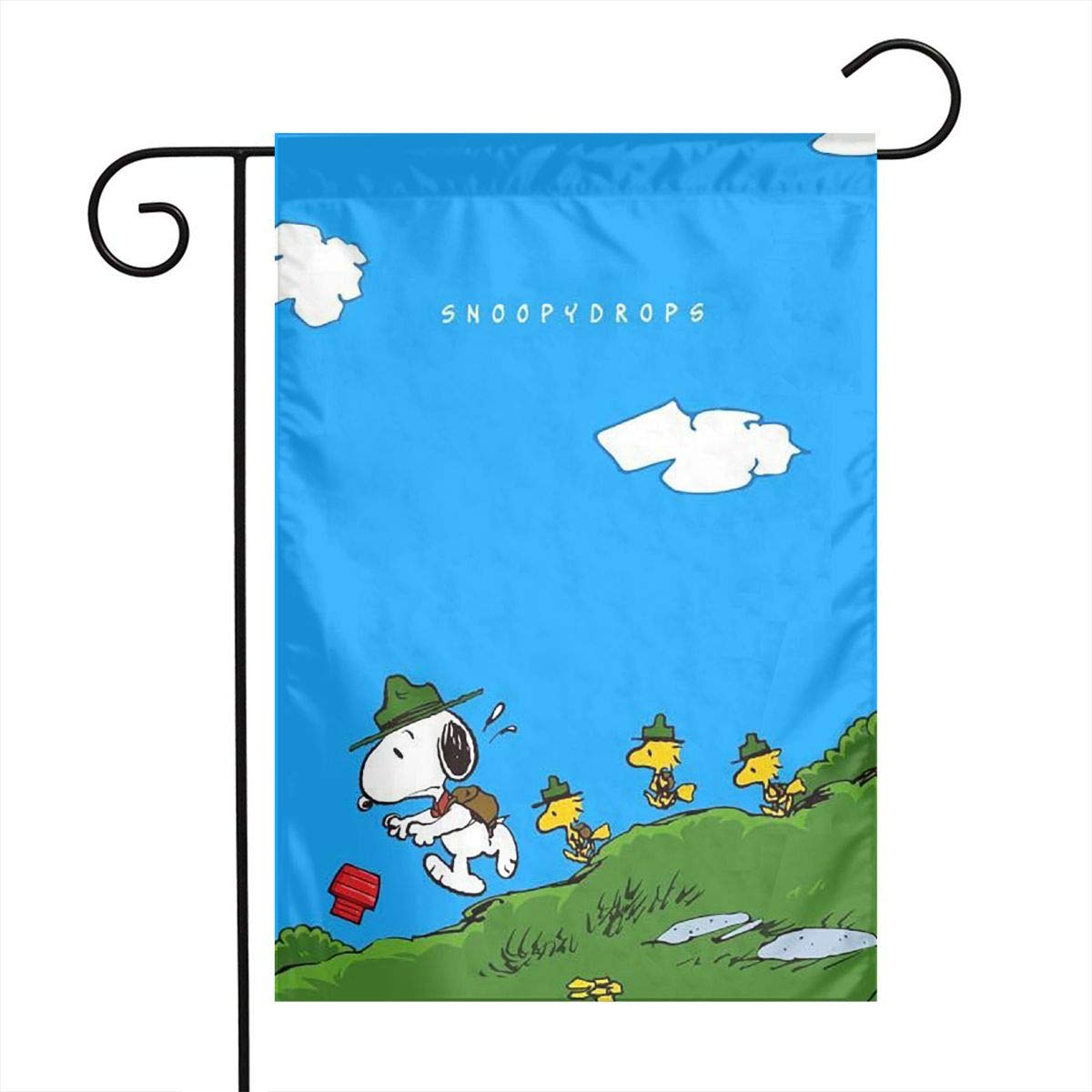 LIUYAN Garden Flag Snoopy and Friends Camping Unique