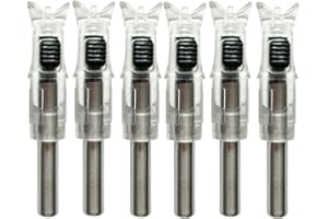 JIANZD Archery Lighted Nocks for Arrows with .204"/.244" Inside Diameter 6Pcs