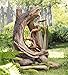 Wind & Weather Freestanding Woodland Stump Water Fountain, Electric Pump, Indoor or Outdoor Use, Fountain Garden Decor