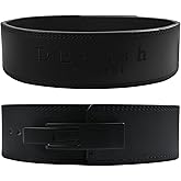Weight Lifting Belt, 10mm Thick, 4-Inch Wide Heavy Duty Leather Lever Gym Belt, Ideal for Weightlifting, Squats, Deadlifts, Powerlifting, Cross Training and Weight Training