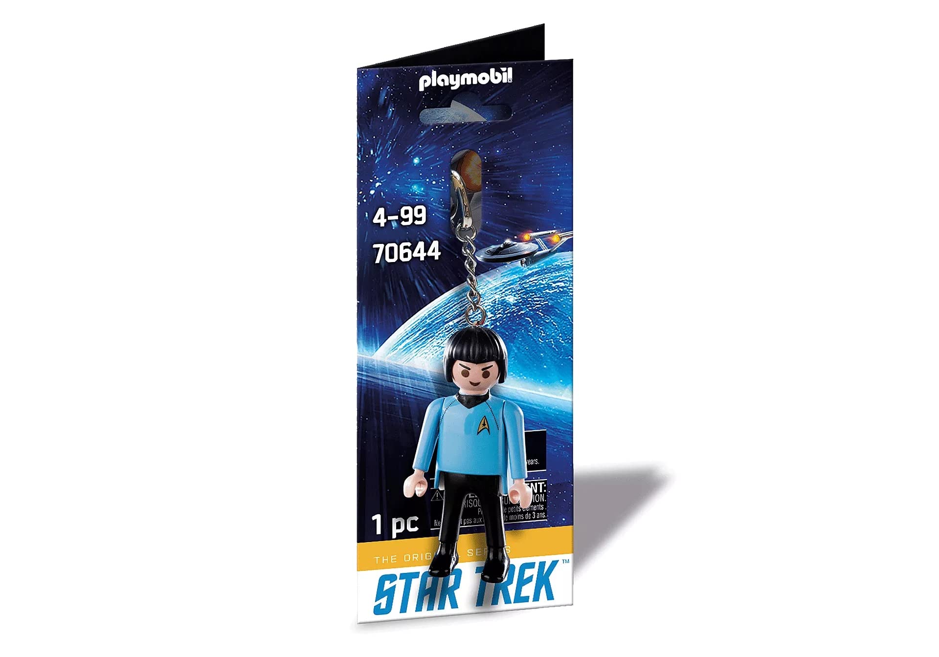 Playmobil 70644 Star Trek Mr. Spock Key Chain, Fun Imaginative Role-Play, PlaySets Suitable for Children Ages 4+