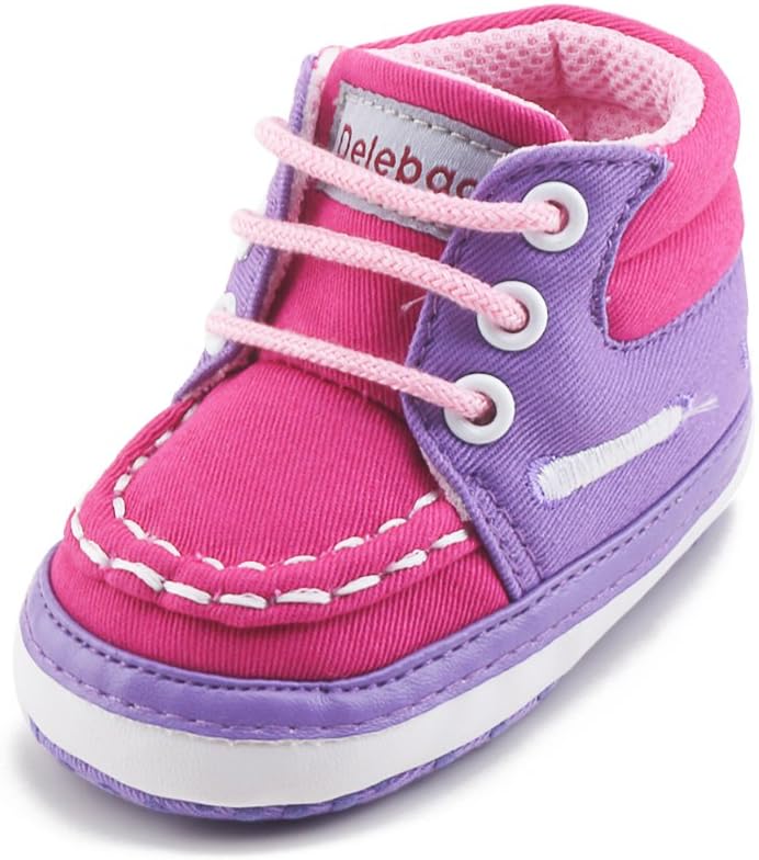 Delebao Infant Toddler Baby Lace Up Soft Sole High-top Suede Warm Sneakers Snow Boots