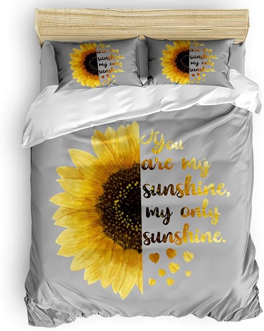 Amazon Com Leo Bon 4 Piece Bedding Set Duvet Cover King Size You