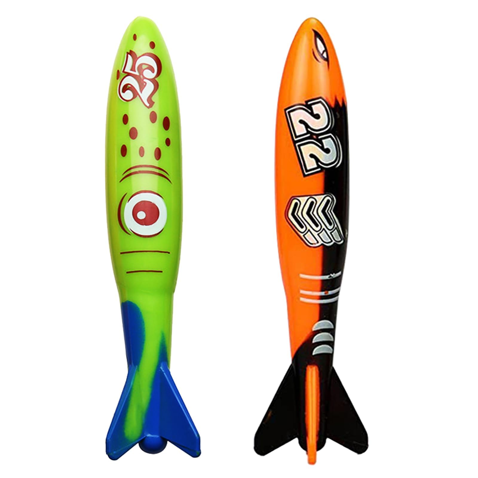 Jasonwell Pool Toys Diving Rings - 28PCS Swim Thru Rings Pool Game Diving Toys with Dive Ring Underwater Treasures Torpedo Bandits Fish Toy Fun Water Swimming Toy for Boys Girls Kids Teens Adults