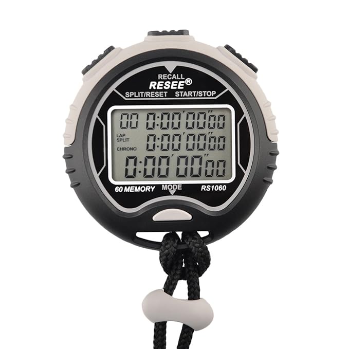 Foxom Stopwatch Professional Digital Waterproof Chronograph Timer