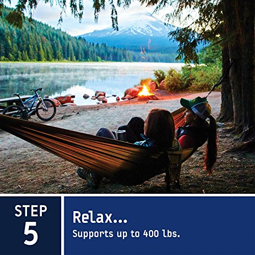 ENO Eagles Nest Outfitters - DoubleNest Hammock, Portable Hammock for Two, Orange/Violet