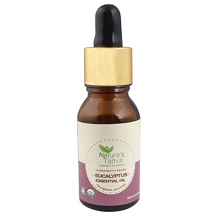 Nature's Tattva Organic Eucalyptus Essential Oil, Therapeutic grade, 15ml