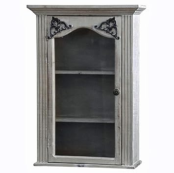 Bowley Jackson French Shabby Chic Washed Wood Single Glazed Wall
