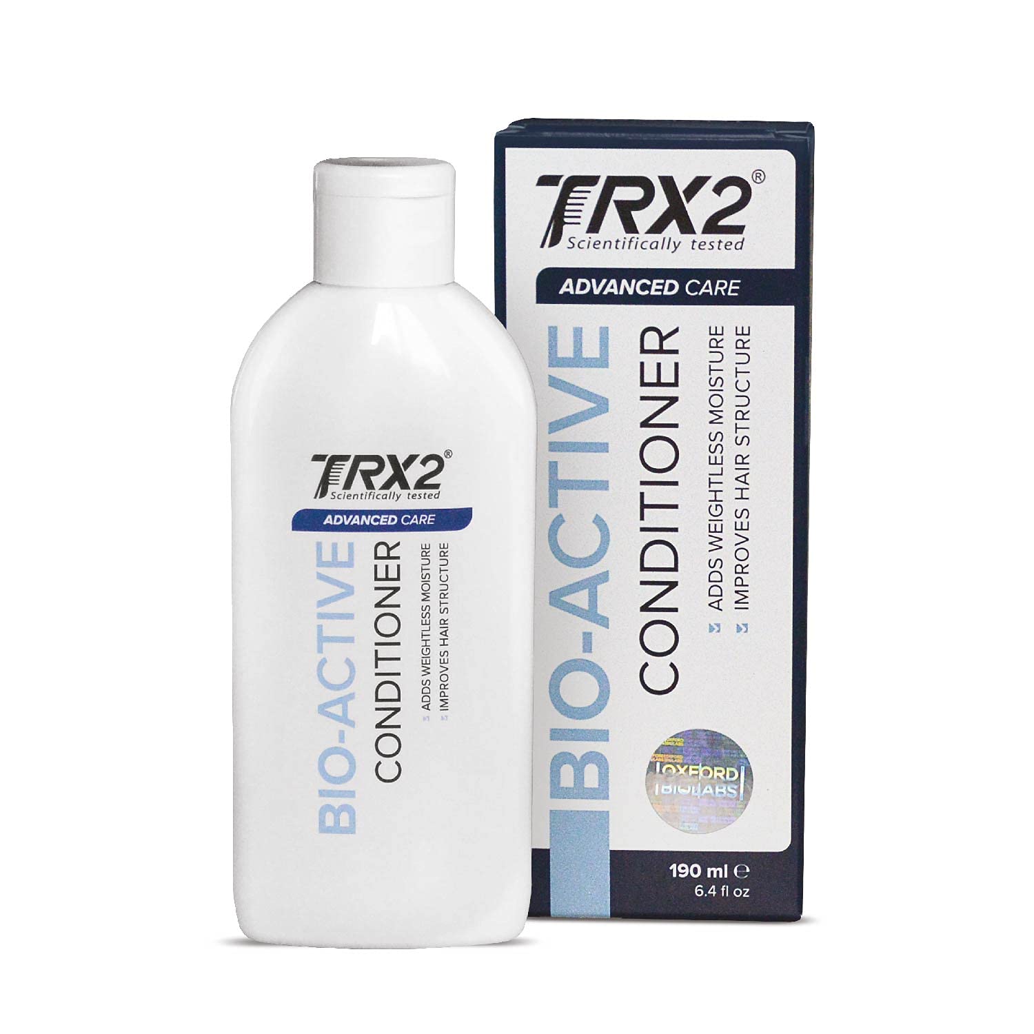 TRX2 Bio-Active Hair Conditioner - Suitable for All Skin and Hair Types - Naturally-based - Weightless Moisture - Improves Structure - Paraben Free - Natural Plant Extracts - 190 ml