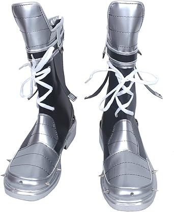 short silver boots