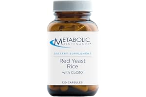 Metabolic Maintenance Red Yeast Rice with CoQ10-1200 Milligrams Concentrate + 200 Milligrams Coenzyme Q10 for Heart Support (120 Capsules)