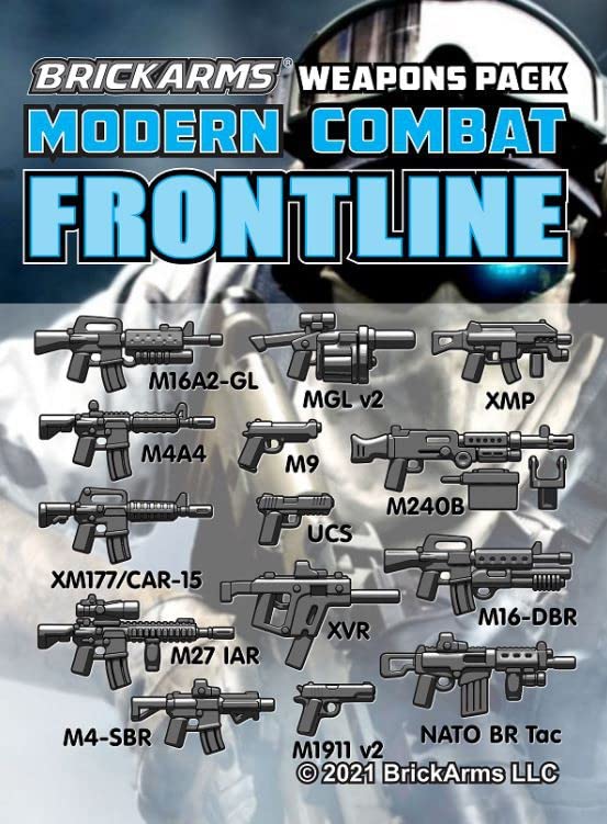 BrickArms Modern Combat Frontline Weapons