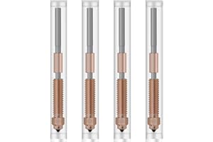 XIRBBO 3D Printer Nozzles K1 0.6mm Nozzle Kits,4PCS K1c Nozzles Ender 3 V3 KE Quick Swap Hardened Steel Nozzles High-Speed Printing and High Flow Extruder Nozzles for k1c/ K1/K1 Max Ender 3 V3 3D Pritnter