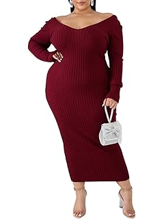 plus size ribbed midi dress