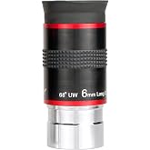 SVBONY Telescope Eyepiece, 6mm Focal Length 68 Degree Ultra Wide Angle Lens