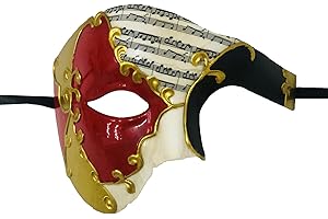 Sheliky Men's Masquerade Mask Costume Mask Vintage Venetian Carnival Cosplay Mask Halloween Party Mask