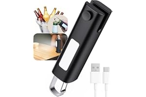 AEDICCE 4 in 1 Mini Bag Sealer, Bag Sealer Heat Seal with Cutter, USB C Rechargeable Chip Bag Sealer Heat Seal, Portable Bag Resealer for Plastic Bags Snacks & Food Storage, Cool Black