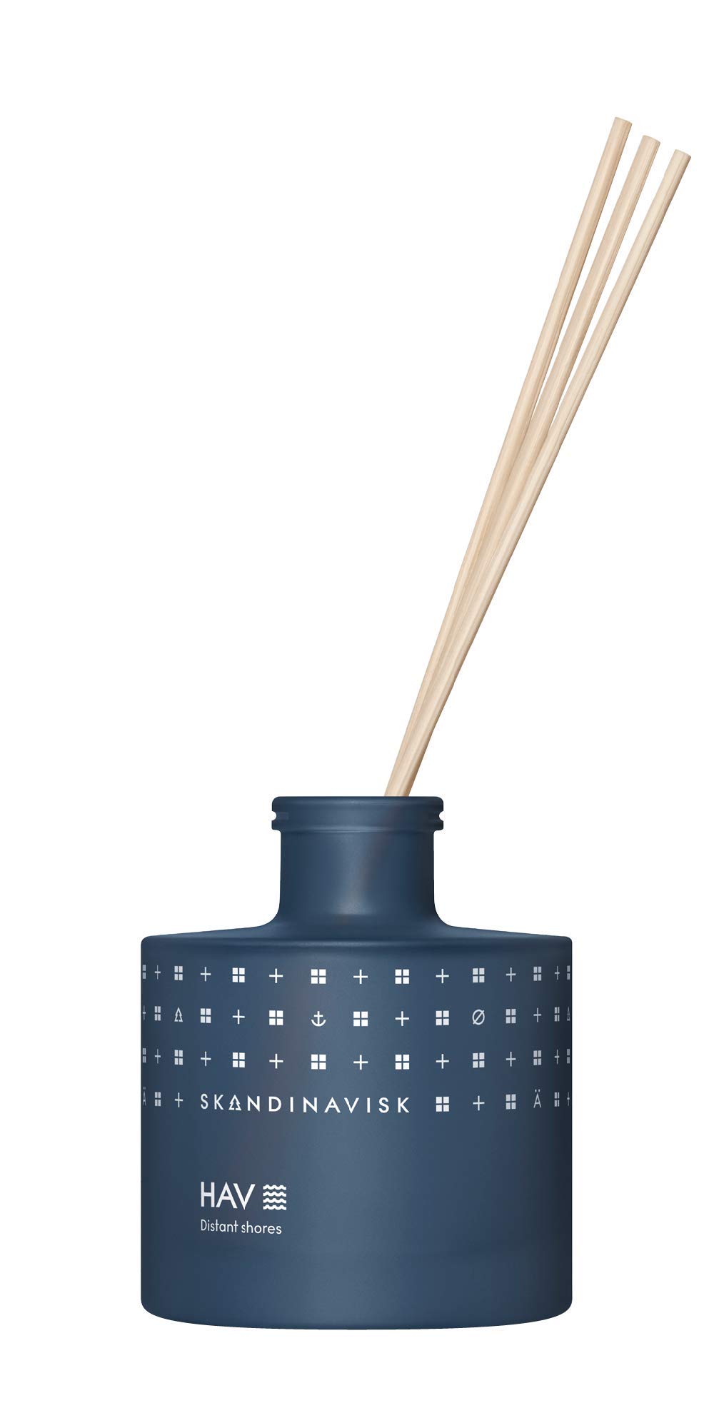 Skandinavisk HAV 'Sea' Scent Diffuser with 8 Reeds. Fragrance Notes: Salt Spray and Sea Kelp, Hawthorn and Beach Rose. 6.75 fl. oz.