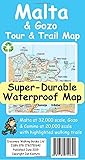 Malta and Gozo Tour and Trail Super-Durable Map