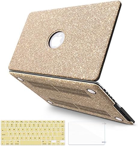 B BELK MacBook Pro 13" Case,3 In 1 Glitter Bling Smooth PU Leather Coated PC Ultra-Slim Light Weight Hard Case With Keyboard Cover &amp; Screen Protector For Macbook Pro 13" With CD-ROM(A1278)